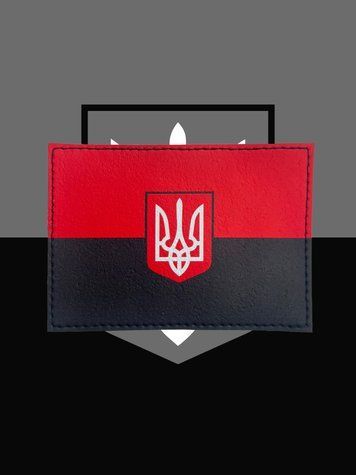 Друкований патч (шеврон, нашивка) на липучці "прапор України" 8111 фото