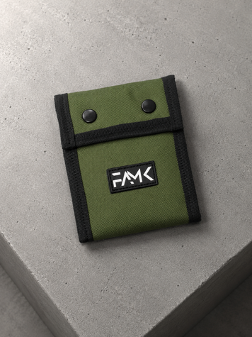 Кошелек (портмоне) на кнопках для мужчин и женщин FAMK Tri-fold 1034 фото